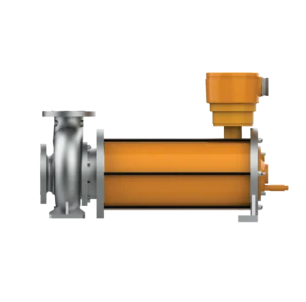 CANNED MOTOR PUMP WITH RECIRCULATION TO DISCHAGE SIDE